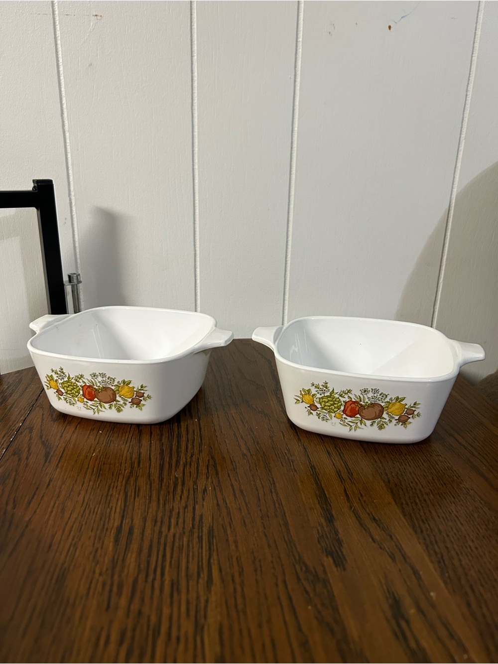 Vintage Corning Ware Spice of Life Petite Casserole dishes - Set of 2